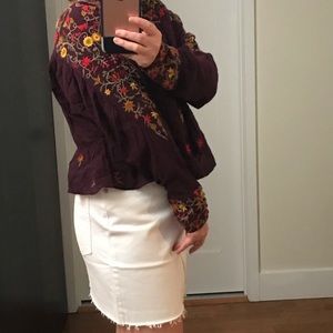 Free People embroidered top !!! Price firm